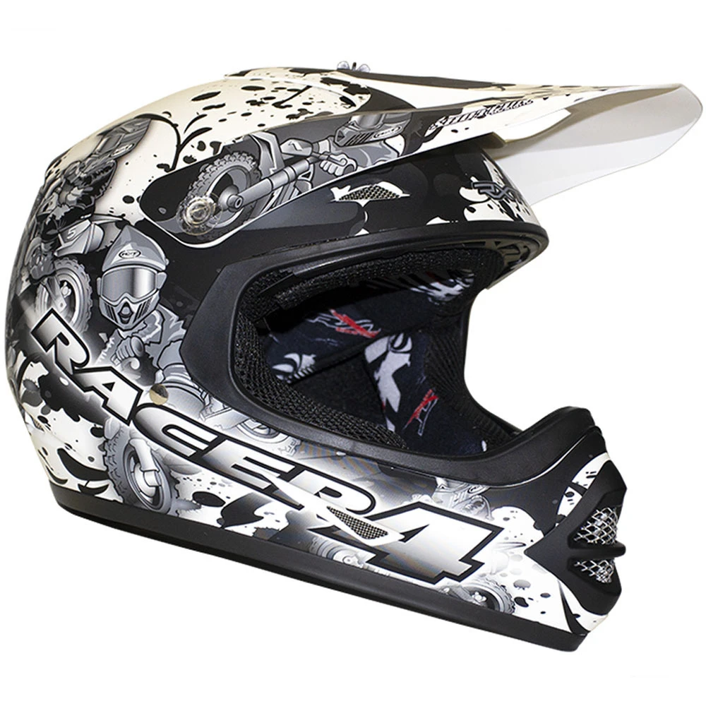 RXT Racer 4 Matte Black/White Kids Helmet 3 RXT Racer 4 Matte Black/White Kids Helmet