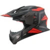 KYT Jump Shot #3 Matte Black/Fluro Red Helmet -Motocross Equipment KYSJS000454 c