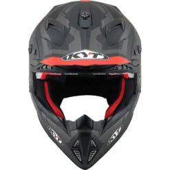 KYT Jump Shot #3 Matte Black/Fluro Red Helmet -Motocross Equipment KYSJS000454 c 2