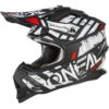 Oneal 2024 2 Series Glitch Black/White Helmet -Motocross Equipment ON0200161 c