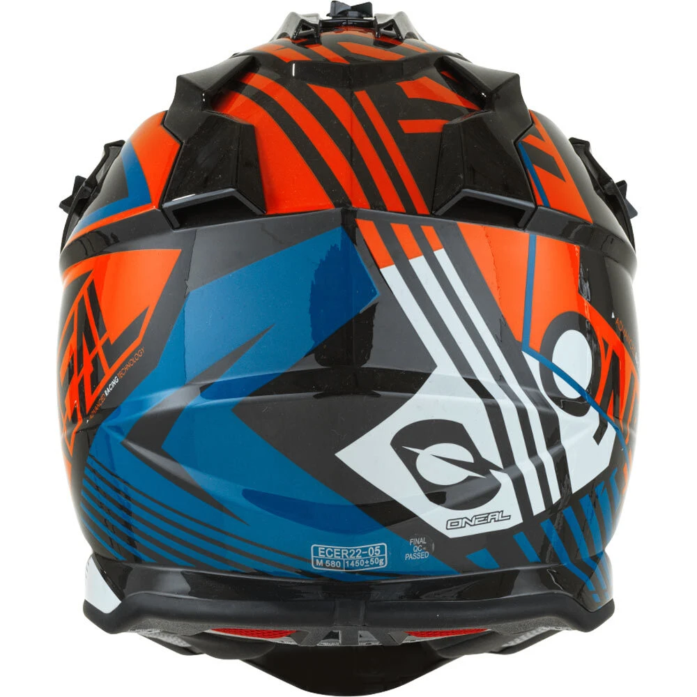 Oneal 2023 2 Series Rush Orange/Blue Kids Helmet 5 Oneal 2023 2 Series Rush Orange/Blue Kids Helmet - Image 3