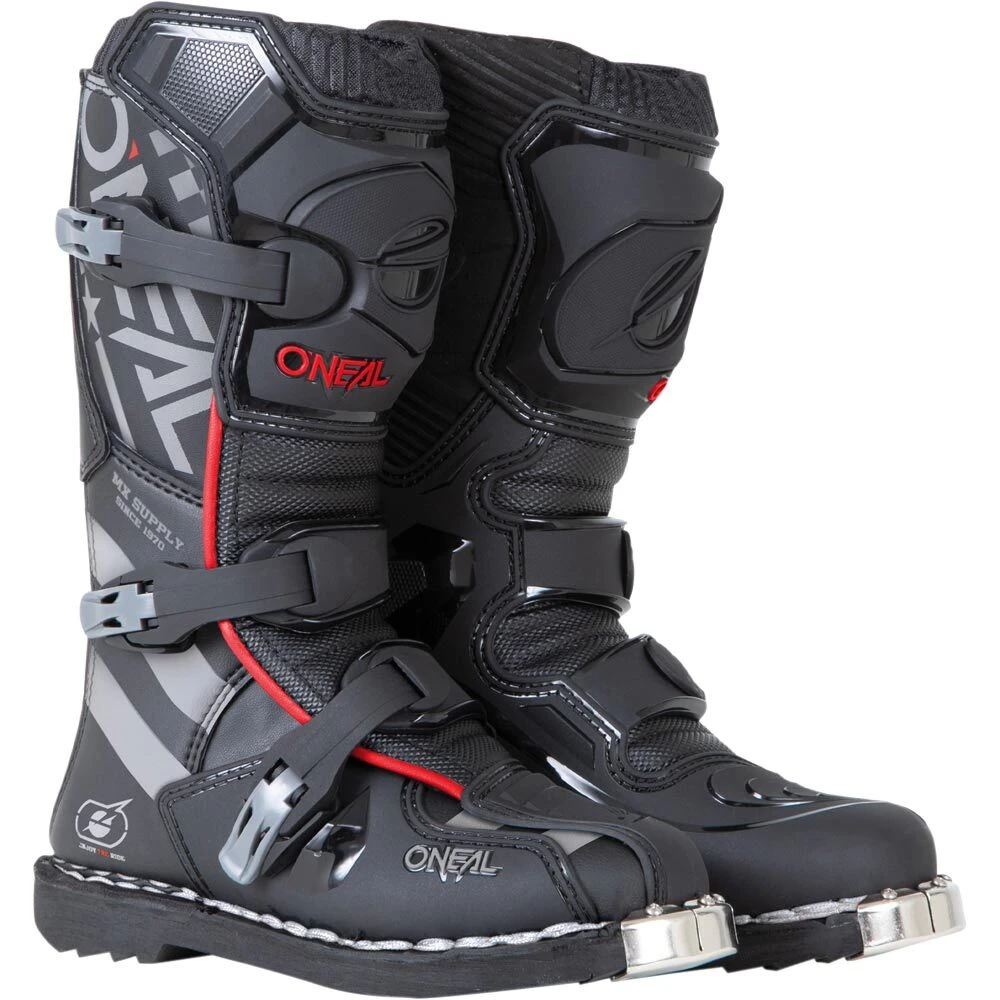Oneal 2024 Element Squadron Black/Grey Kids Boots 3 Oneal 2024 Element Squadron Black/Grey Kids Boots