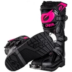 Oneal 2024 Rider Pro Black/Pink Kids Boots -Motocross Equipment ON0335700 c 2