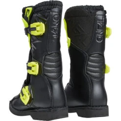 Oneal 2024 Rider Pro Neon Yellow/Black Peewee Boots -Motocross Equipment ON0336599 c 2