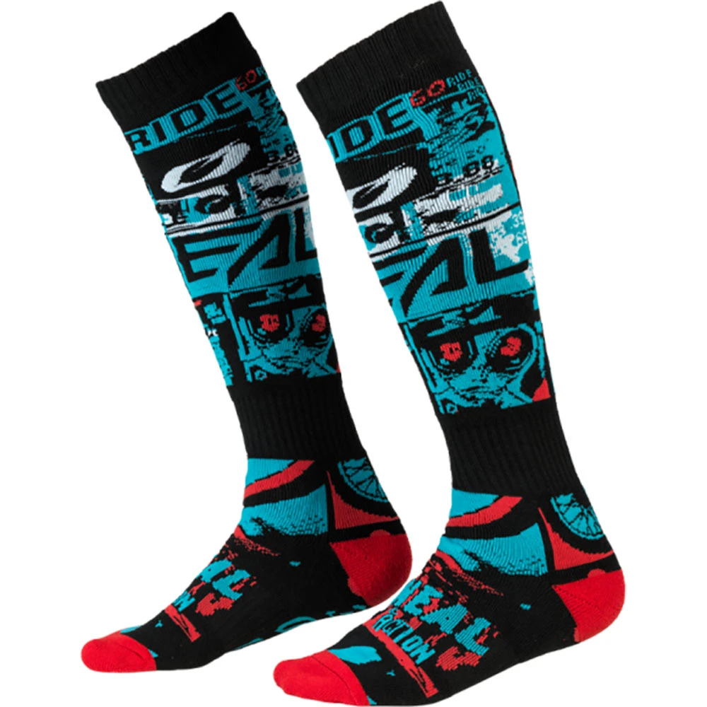 Oneal Pro Ride Black/Blue Socks 3 Oneal Pro Ride Black/Blue Socks