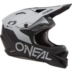 Oneal 2024 3 Series Solid Black/Cement Helmet -Motocross Equipment ON0627031 c 1