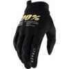 100% Percent ITrack Black Kids Gloves 1 100% Percent ITrack Black Kids Gloves -Motocross Equipment ONE 10015 001 04 c