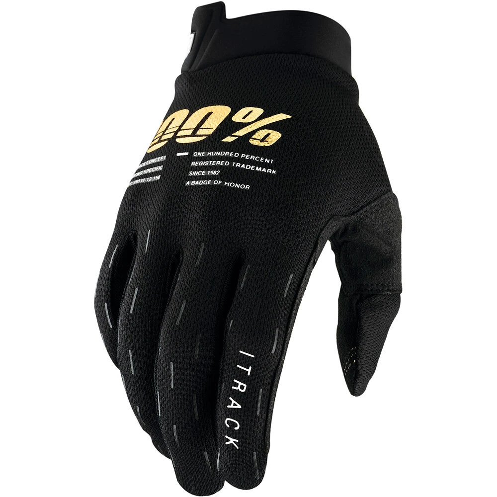 100% Percent ITrack Black Kids Gloves 3 100% Percent ITrack Black Kids Gloves
