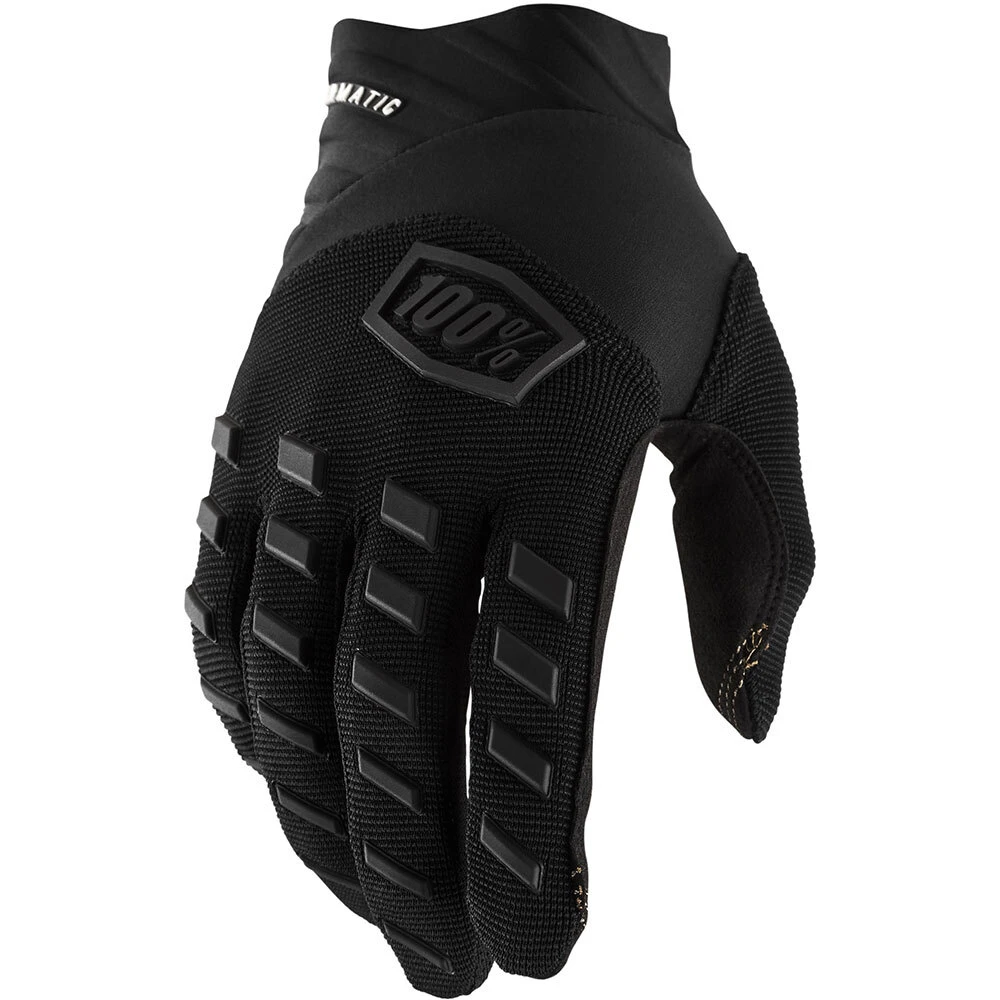 100% Percent Airmatic Black/Charcoal Kids Gloves 3 100% Percent Airmatic Black/Charcoal Kids Gloves