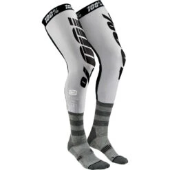 100% Percent Rev Grey Knee Brace Socks