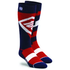100% Percent Torque Comfort Red Kids Moto Socks