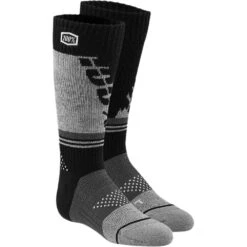 100% Percent Torque Black/Grey Kids Moto Socks