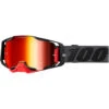 100% Percent Armega Nekfeu Hiper Red Mirror Goggles -Motocross Equipment ONE 50003 00010