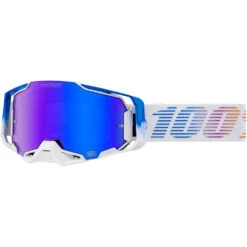 100% Percent Armega Neo Hiper Blue Mirror Goggles