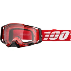100% Percent Armega Red Clear Goggles