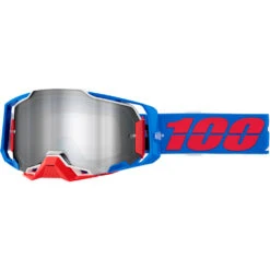 100% Percent Armega Ironclad Silver Mirror Goggles