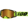 100% Percent Armega Neon Yellow Gold Mirror Goggles