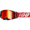 100% Percent Armega Red Mirror Goggles