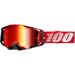 100% Percent Armega Red Mirror Goggles