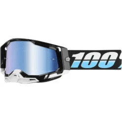 100% Percent Racecraft 2 Arkana Blue Mirror Goggles