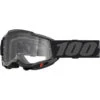 100% Percent Accuri 2 Goggle Black Clear Goggles -Motocross Equipment ONE 50013 00038