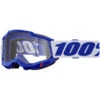 100% Percent Accuri 2 Goggle Blue Clear Goggles -Motocross Equipment ONE 50013 00039