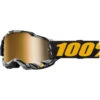 100% Percent Accuri 2 Goggle Ambush True Gold Mirror Goggles -Motocross Equipment ONE 50014 00030