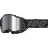 100% Percent Accuri 2 Goggle Black Silver Mirror Goggles 1 100% Percent Accuri 2 Goggle Black Silver Mirror Goggles -Motocross Equipment ONE 50014 00038