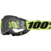 100% Percent Accuri 2 Enduro Moto Neon Yellow Clear Goggles -Motocross Equipment ONE 50015 00008