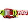 100% Percent Accuri 2 Forecast Neon Red Clear Goggles 1 100% Percent Accuri 2 Forecast Neon Red Clear Goggles -Motocross Equipment ONE 50017 00004