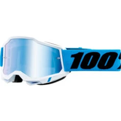 100% Percent Accuri 2 Novel Blue Mirror Kids Goggles