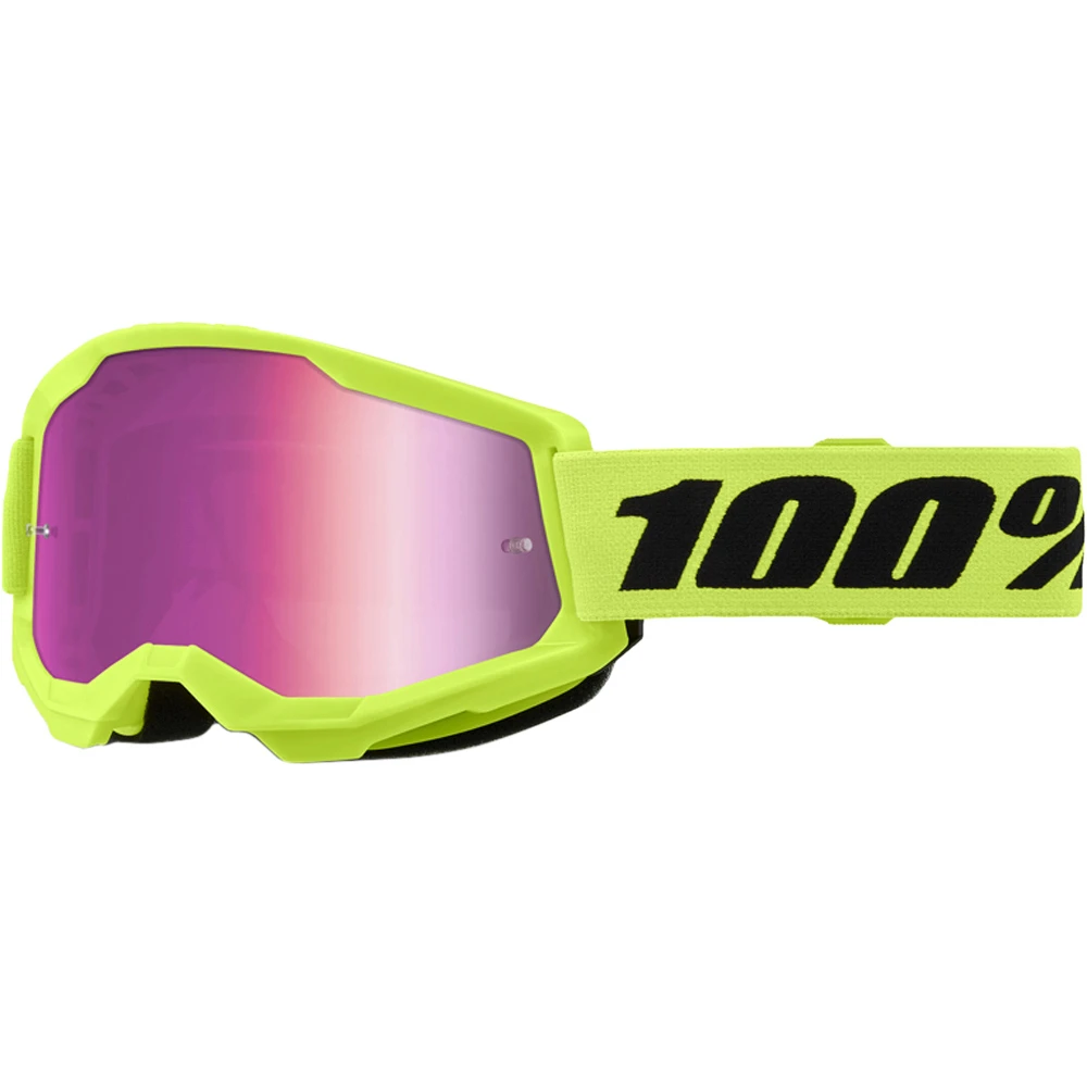 100% Percent Strata 2 Neon Yellow Pink Mirror Goggles 3 100% Percent Strata 2 Neon Yellow Pink Mirror Goggles