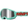 100% Percent Strata 2 Maupiti Silver Mirror Goggles -Motocross Equipment ONE 50028 00020