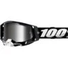 100% Percent Racecraft 2 Black/Silver Mirror Goggles