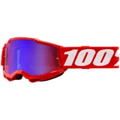 100% Percent Accuri 2 Red/Blue Mirror Kids Goggles
