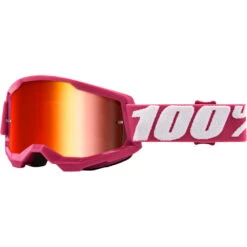 100% Percent Strata 2 Fletcher Red Mirror Goggles