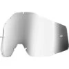 100% Accuri/Strata Kids Silver Mirror Lens -Motocross Equipment ONE 51003 008 02