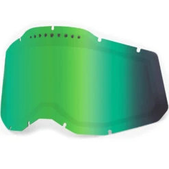 100% Percent Racecraft 2/Accuri 2/Strata 2 Vented Dual Pane Green Mirror Lens
