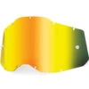 100% Percent Accuri 2/Strata 2 Kids Gold Mirror Lens -Motocross Equipment ONE 51009 259 01