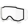 100% Percent Armega Forecast Dual Pane Clear Lens -Motocross Equipment ONE 51222 901 06
