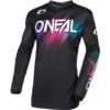 Oneal 2024 Element Voltage Black/Pink Womens Jersey -Motocross Equipment ONE005252 c