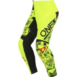 Oneal 2023 Element Attack Neon Yellow/Black Kids Pants