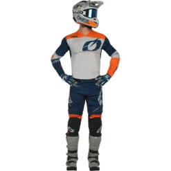 Oneal 2022 Hardwear Haze Blue/Orange Jersey -Motocross Equipment ONH003402 c 2