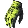 Oneal 2024 Mayhem Scarz Black/Neon Yellow Kids Gloves -Motocross Equipment ONM030041 c