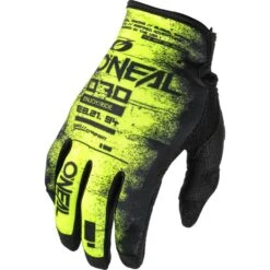 Oneal 2024 Mayhem Scarz Black/Neon Yellow Kids Gloves