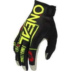 Oneal 2024 Mayhem Attack Black/Neon Yellow Kids Gloves