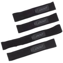 Pod KX Black/Grey Knee Brace Strap Set