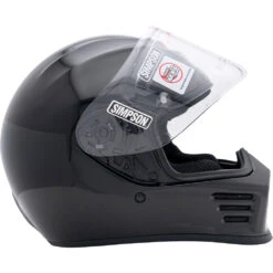 Simpson Speed Bandit Black Helmet -Motocross Equipment SPBXS2 c 5