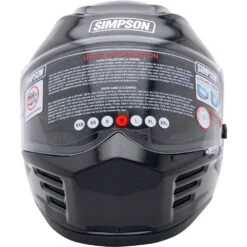 Simpson Speed Bandit Black Helmet -Motocross Equipment SPBXS2 c 7