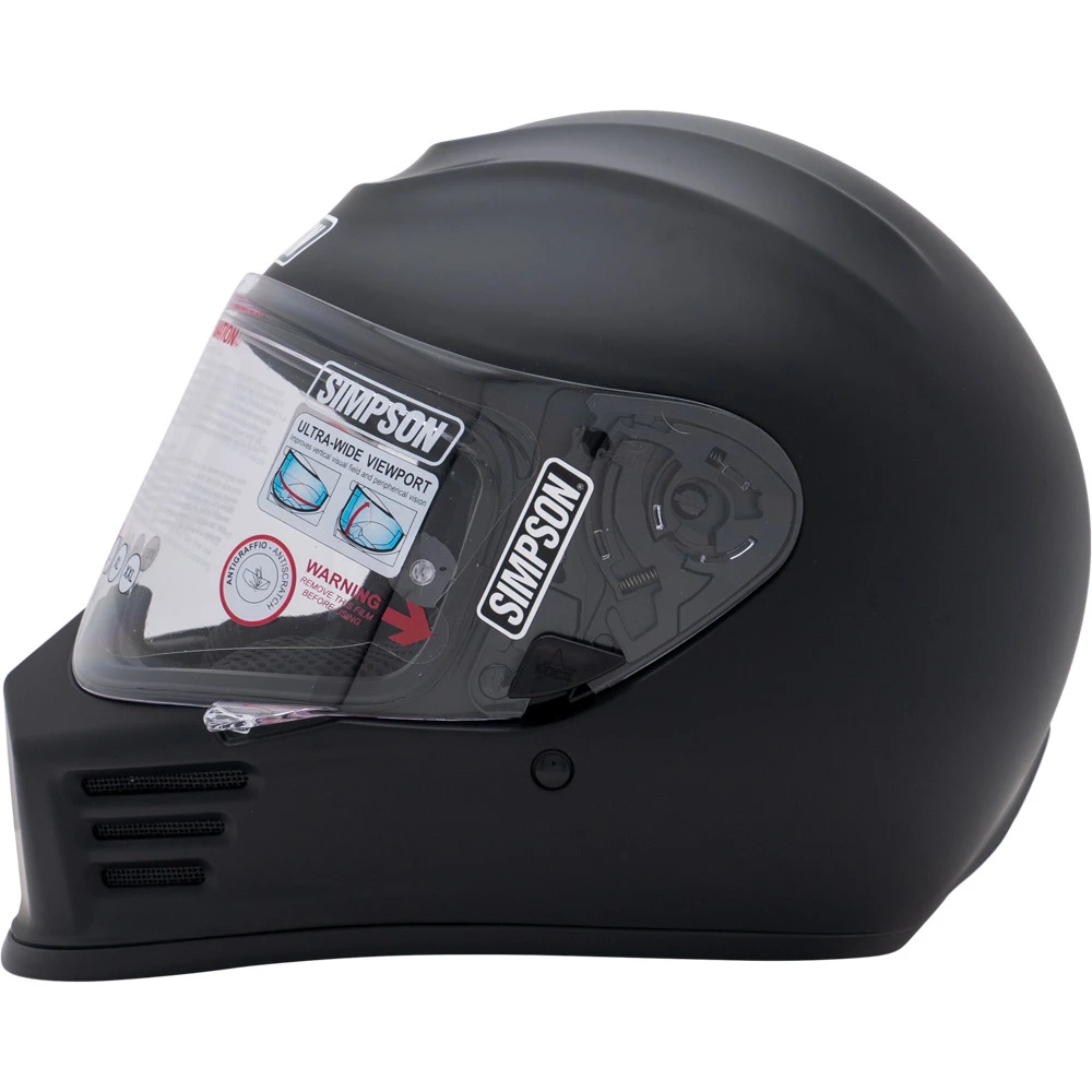 Simpson Speed Bandit Matte Black Helmet 4 Simpson Speed Bandit Matte Black Helmet - Image 2